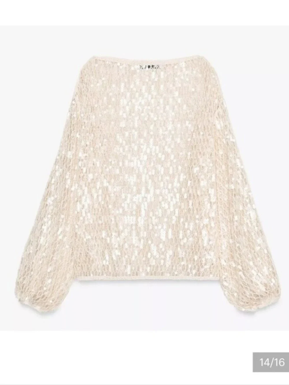 ZARA SEQUIN TOP SIZE XS